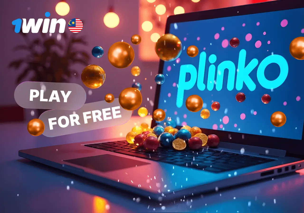 Play Plinko for free with 1win